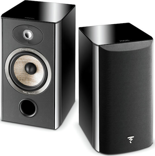 Focal Aria 906 FOAEFA09060B200 Paar Hi-Fi Lautsprecher Buch selbst 120W 2 Anzahl von Fahrern B22.5xT28xH39cm. Schwarz