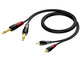 Procab CLA631/3 Cable 2 x 6.3mm male - 2x RCA male 3m (CLA631/3)