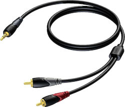 Procab 3,5 mm Male-RCA De Sex Masculin 3m CLA711/3