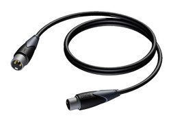 Procab CLA901/5 Cablu XLR de sex masculin - XLR de sex feminin Negru 5m (CLA901/5)