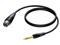 Procab CLA724/5 XLR male to 6.3mm male 5m Cable (CLA724/5)