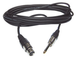 Audiophony CM/XFJM-20 Kabel XLR-Buchse - 6,3mm Stecker Schwarz 20m (7956)