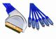 X-treme Cable Scart male - Component male / Composite male 1.5m Blue CR-636/1.5M