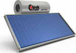 Calpak Mark 4 H Ηλιακός Θερμοσίφωνας 160 λίτρων Glass Διπλής Ενέργειας με 2.6τ.μ. Οριζόντιο Συλλέκτη