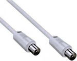 Comp Antenna Cable Coax male - Coax male White 10m (02.006.0085) 1pcs