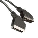 Cable Scart male - Scart male 2m Black