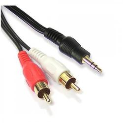 3.5mm male - RCA male Cable Black 2.5m