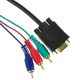 Cable VGA male - 3x RCA male 1.6m