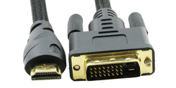 Gembird 1.8m DVI-D male to HDMI male Cable Black ()