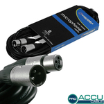 Accu-Cable AC-PRO-XMXF/5 Kabel XLR-Stecker - XLR-Buchse Schwarz 5m (AC-PRO-XMXF/5)