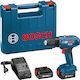 Bosch GSR 1440-LI Mașină De Găurit Cu Baterie 14.4V 2x1.5Ah