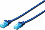 Digitus U/UTP Cat.5e Καλώδιο Δικτύου Ethernet 0.5m Μπλε
