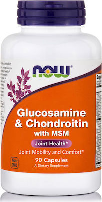 Now Foods Glucosamine & Chondroitin with Msm Συμπλήρωμα για την Υγεία των Αρθρώσεων 90 κάψουλες