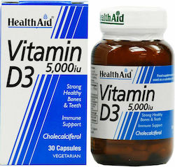 Health Aid Vitamin D3 Βιταμίνη 5000iu 30 x 1 φυτικές κάψουλες Health Aid Vitamin D3 Βιταμίνη 5000iu 30 x 1 φυτικές κάψουλες