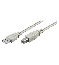 Goobay USB AB 180 LC 68712 USB 2.0 USB-A male σε USB-B male Γκρι 1.8m