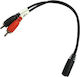 Granite 3.5mm Jack Cable 3.5mm Female - RCA Male Black 3m YE-368-3M