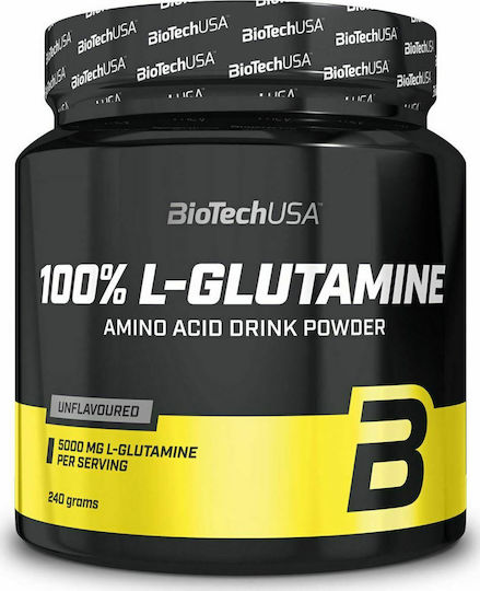 Biotech USA 100% L-Glutamine 240gr Unflavoured