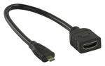 Valueline VLVP 34790 B02 Μετατροπέας micro HDMI male σε HDMI female