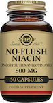 Solgar No-Flush Niacin Βιταμίνη 500mg 50 φυτικές κάψουλες