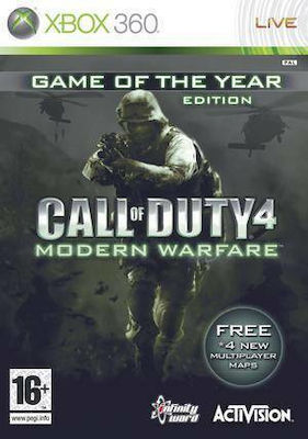 Call Of Duty 4 Modern Warfare (Game Of The Year Edition) Game of the Year Edition XBOX 360 Game (Used)