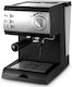 Arielli Μηχανή Espresso 1050W Πίεσης 15bar Ασημί KM-150BS