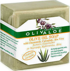 Olivaloe Olive Oil Soap With Aloe, Calendula & Chamomile Seife Bar 200gr