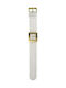 Moschino Watch with White Leather Strap 7751100535