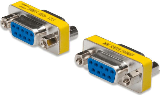 Digitus AK-610506-000-I Конвертор Сериен женски към Сериен женски Жълт 1бр