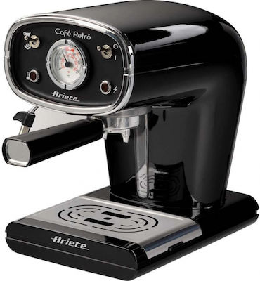 Ariete Cafè Retro 1388/11 Automatic Espresso Machine 900W Pressure 15bar Black