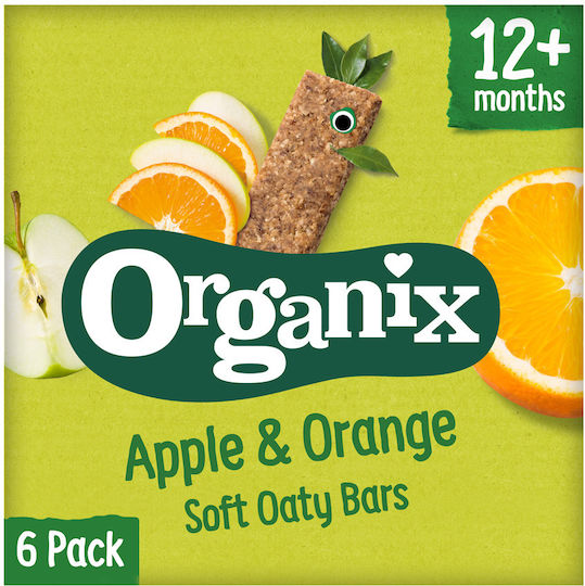 Organix Bar Soft Oaty Bars with Flavor Apple-Turkey Sugar Free 180gr for 12+ months