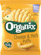 Organix Erdnussflips Puffs mit Geschmack Käse Zuckerfrei 15gr für 12+ Monate