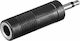 ATC Mono Converter 3.5mm male to 6.3mm female Black 1pcs