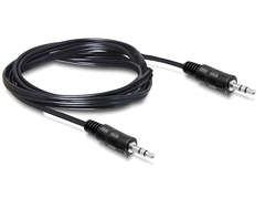 DeLock 3.5mm male - 3.5mm male Cable Black 2.5m (84001)