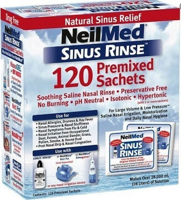 NeilMed Sinus Rinse Sachete Piese de schimb pentru aparat nazal 120buc