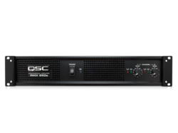 QSC PA Power Amplifier 2 Channels 282W/4Ω 185W/8Ω with Cooling System Black