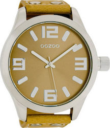 Oozoo Watch with Leather Strap Brown