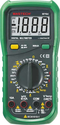 Mastech Digital Multimeter with Buzzer with Measurement AC / DC / Resistor / Capacity / Temperature MY64N