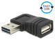 DeLock Convertor USB-A masculin în USB-A feminin 1buc (65522)