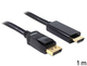 DeLock Cable DisplayPort male - HDMI male 1m Black (82586)