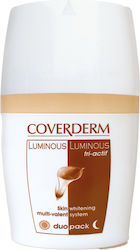Coverderm Luminous Tri-Actif 24ωρη Κρέμα Προσώπου για Ενυδάτωση & Λεύκανση με Ρετινόλη & Βιταμίνη C 30ml