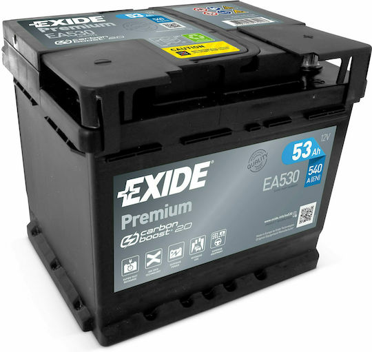 Exide Μπαταρία Σκάφους / Αυτοκινήτου με Χωρητικότητα 53Ah και CCA 540A