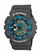 Casio G-shock Analog/Digital Herrenuhr 51mm Chronograph Batterie mit Gray Kautschukarmband