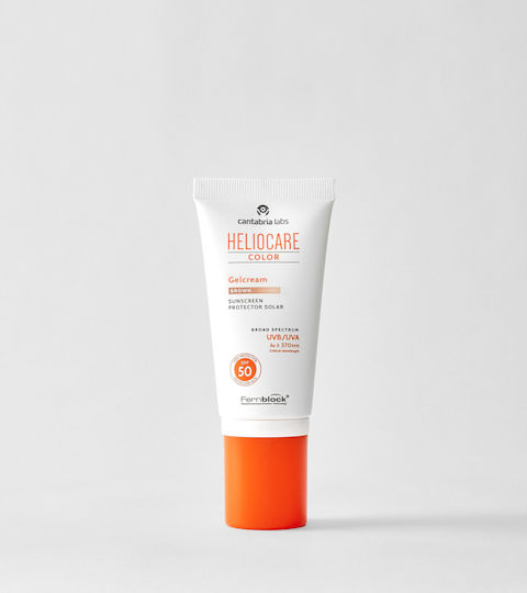 Cantabria labs Heliocare Color Gelcream Gel de Protecție Solară Față SPF50 cu Pigment Castaniu 50ml