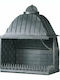 CHytiria Misailidi Τ-75 Corner Kamin Innenbereich Gusseisen Gray 78x49x55cm