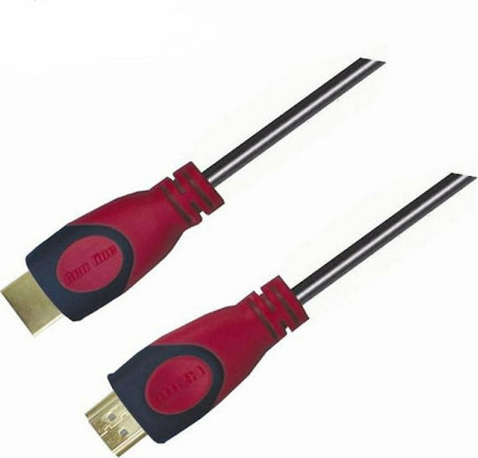 Aculine HDMI 1.4 High Speed 1080p 120Hz Cable HDMI male - HDMI male 5m Μαύρο