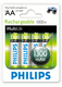 Philips Baterii Reîncărcabile AA Ni-MH 1300mAh 1.2V 4buc