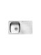 Karag E 51 BL-834 Drop-In Spüle Inox Satiniert B80xT48cm Silber