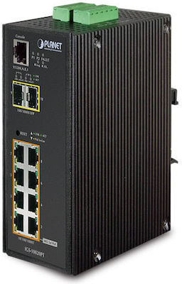 Planet IGS-10020PT Managed L2 PoE Switch with 8 Gigabit (1Gbps) Ethernet Ports and 2 SFP Ports