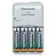 Panasonic BQ-395E Φορτιστής 4 Μπαταριών Ni-MH Μεγέθους AA/AAA σε Ασημί χρώμα