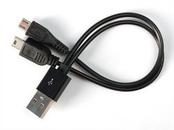 Regular USB to micro USB / mini USB 0.15m Cable (18112)